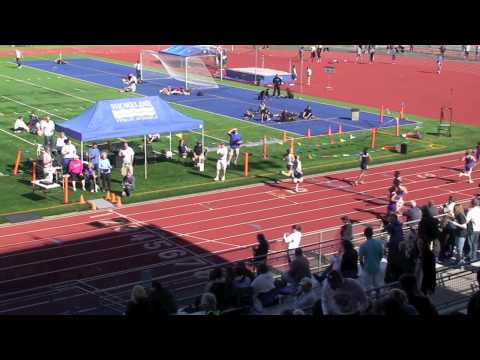 Northwest District 1, 3A Championships Prelim, Girls 100M Dash, Heat 1