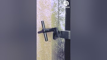 Simple sliding gate latch lock -This idea is taken from a YouTube video. - Clip 36