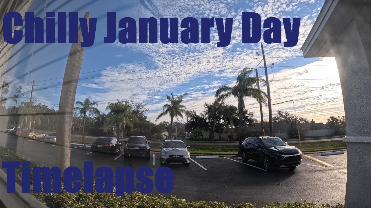 Chilly day! January 24th 2025 Timelapse in Florida - YouTube