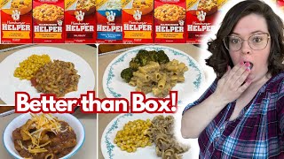 Never Buy Box Again! || 4 EASY AND DELICIOUS HAMBURGER HELPER RECIPES