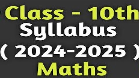 cbse class 10th math syllabus 2024-25 #cbseboard10thmath