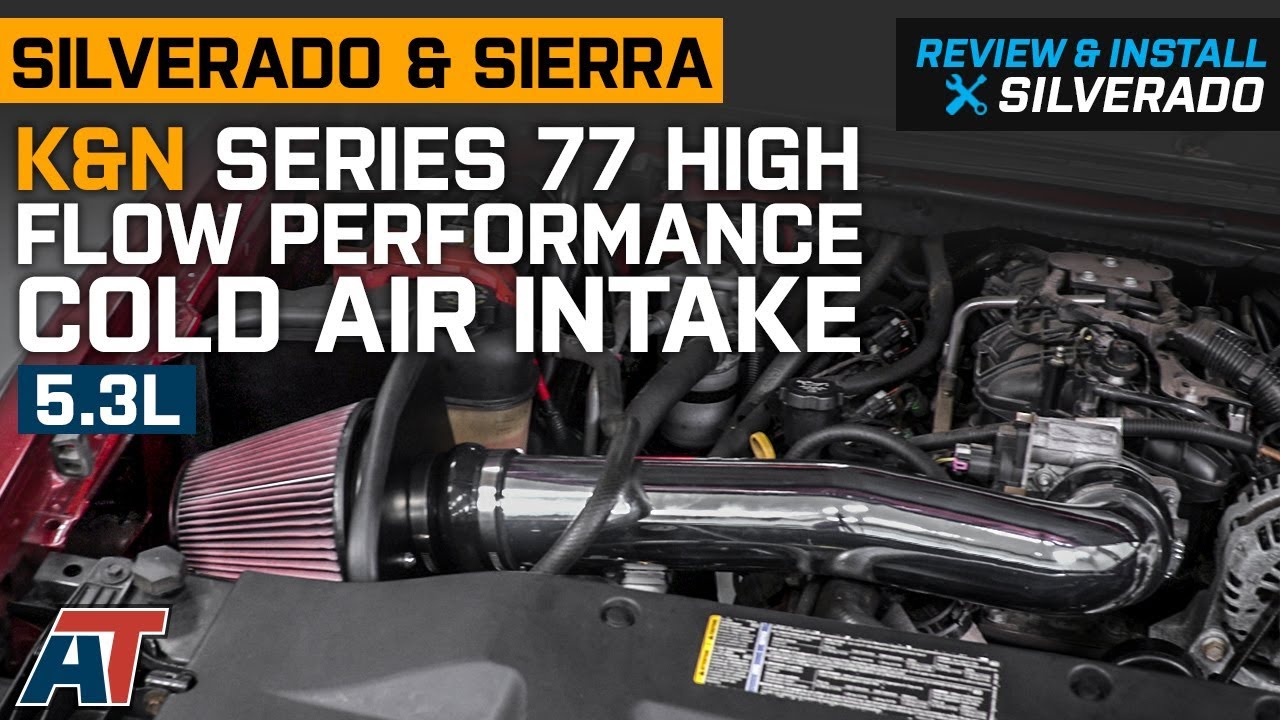 Performance Cold Air Intake Blue Air Filter 4" for Chevy Silverado Sierra Tahoe