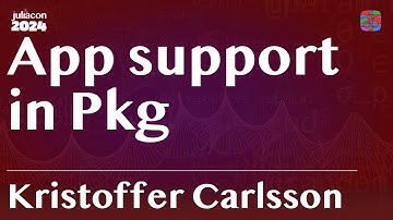 App support in Pkg | Kristoffer Carlsson | JuliaCon 2024