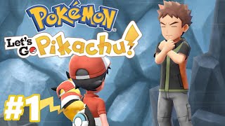 Pokémon let's go Pikachu gameplay walkthrough part 1 pewter city gym leader brock nintendo switch