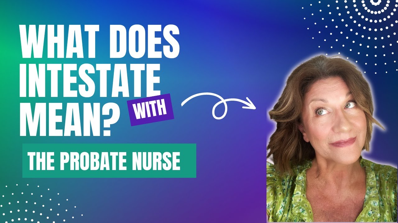 What Does Intestate Mean? - YouTube