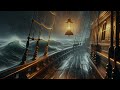 Yağmurlu Gecede Ahşap Gemide Yolculuk ASMR 40 Dakika