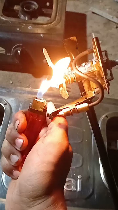 service for a leaking stove that smells of gas