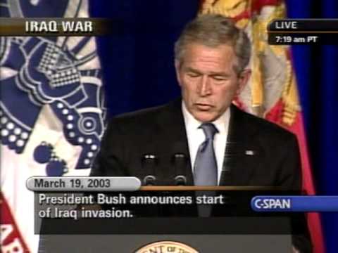 Why did bush declare war on iraq