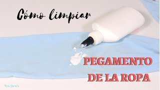 partícula mostrar carro Cómo limpiar una mancha de pegamento en la ropa - YouTube