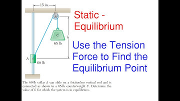 How to Find the Height for Equilibrium to Happen – Static Equilibrium – Equilibrium Problem 9