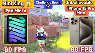 iPad Mini 6 Vs IPhone 15 Pro Max Which is Batter for PUBG? | 60 FPS vs 90 FPS | PUBG Mobile