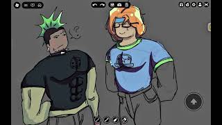 DUSTIN + HARRY TRD ARTWORK CREATED BY ME ON ROBLOX DRAW SPACE! :)