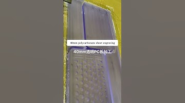 Polycarbonate sheet carving