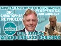 Dr. Christopher Reynolds Speech - It’s Time to Take Back Our Country - ABG Endless Horizons