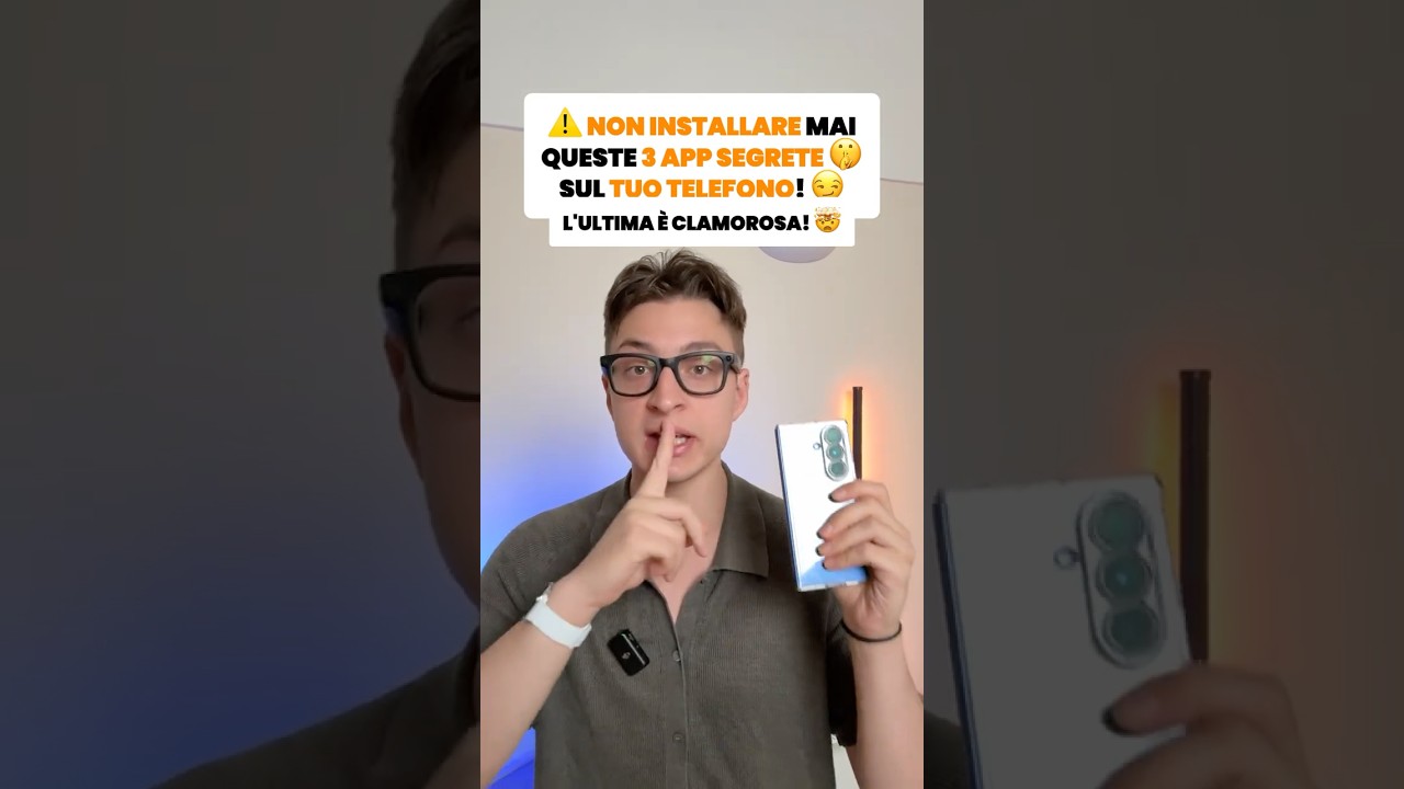 😏 NON USARE QUESTE 3 APP SEGRETE ...