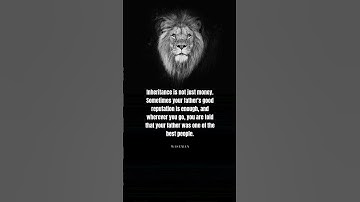 "True Inheritance: More Than Money" #wiseman