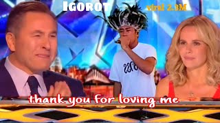 Filipino Golden voice THANK YOU FOR Loving  Me America's Got Talent ( Igorot Tribe Participants )