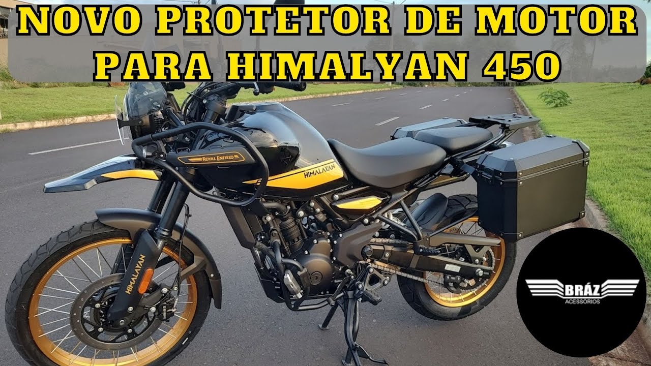 Novo protetor de motor para Himalayan 450 da Brás Acessórios.