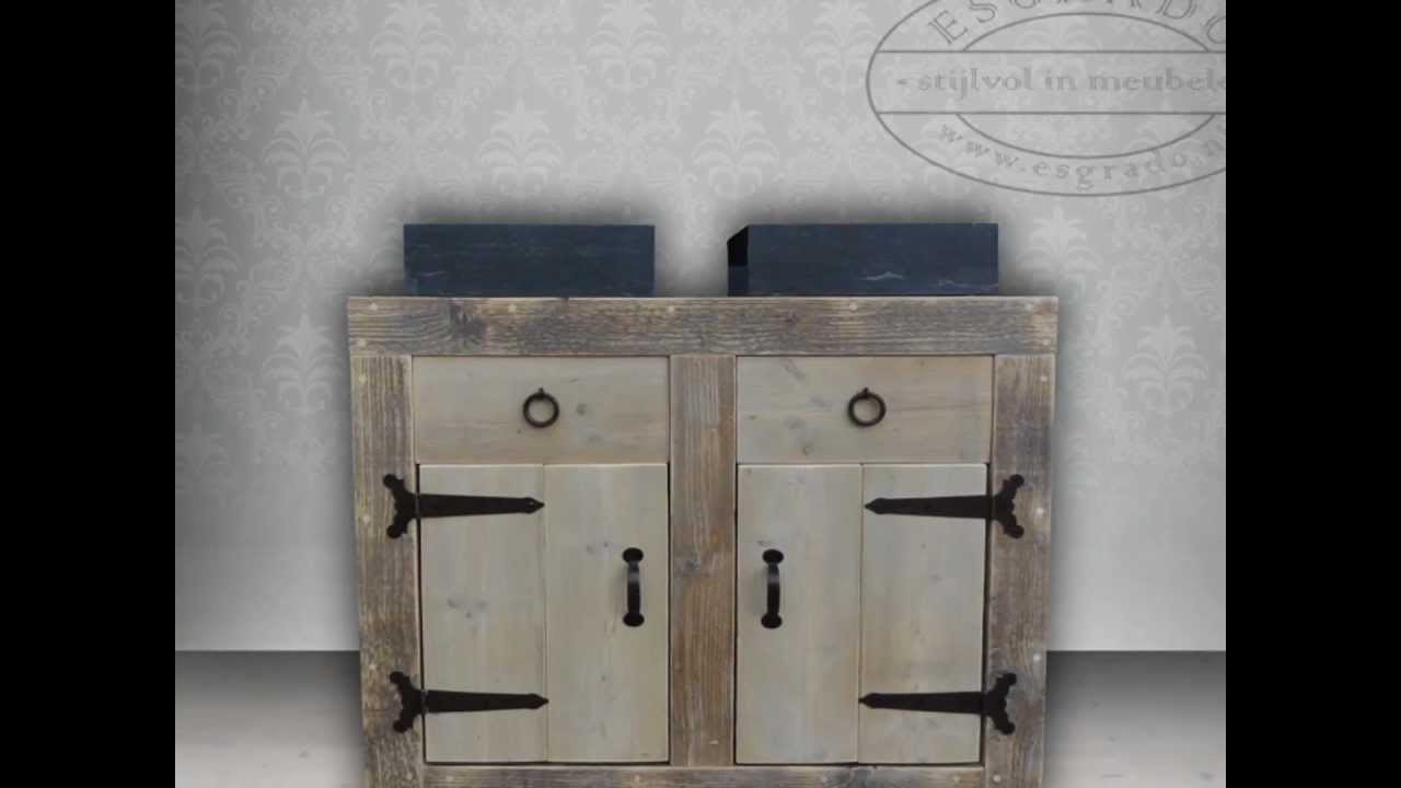 Creating A Classy Bar Cart ... Steigerhouten Wastafels Badkamermeubels van Esgrado - YouTube