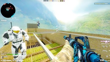 Counter Strike Global Offensive - Zombie Escape mod online gameplay on ze_games map