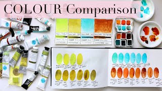 Ultimate Palette Colour Comparison | Watercolour Swatches