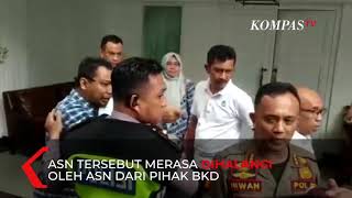 VIRAL! Sesama PNS Hampir Adu Jotos di Makassar