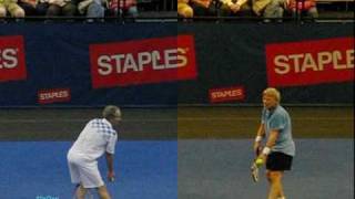 Bjorn Borg - John McEnroe Serve Comparsion