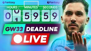 FPL GW33 DEADLINE STREAM ⏰ TEAM NEWS &amp; FINAL DECISIONS! 🚨 | Get Your Final FPL Questions In