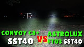 Convoy C8 Sst40 Vs Astrolux Ft03 Sst40 Flashlight Comparison Watch Before Buy