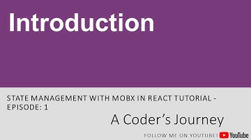 State Management with MobX in React #1 - Introduction