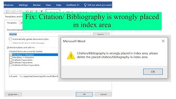 Solved: Citation is wrongly placed in index area | MS word | EndNote | Mendeley | Young Researchers