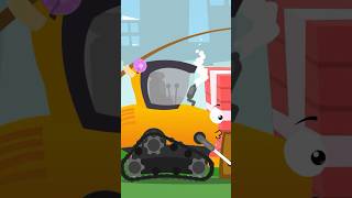 Bulldozer, Monster Truck &amp; Fire Engine Super Racing #cars #animation #carsstories #cartoon