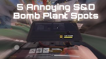 5 Annoying Ways To Plant Bomb In S&D Maps