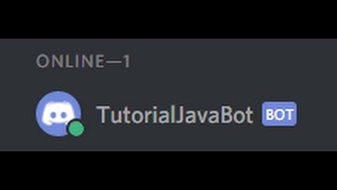 Java: Creating a Discord Bot