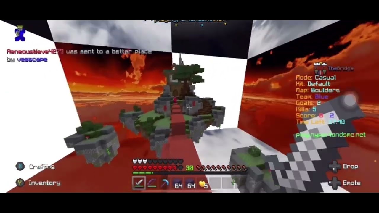 Removing the rust on the bridge (I wanted to play bedwars)