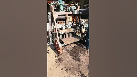 QMY4-45 Movable Egglaying Hollow Block Making Machine Cement Block Brick Moulding Machine#brickblock