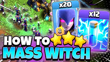 NEW TH15 Mass Witch is TOO POWERFUL! (Clash of Clans)