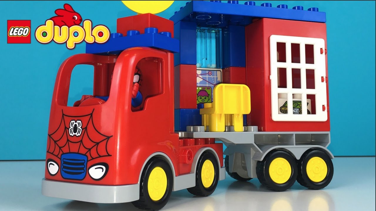 duplo spiderman truck