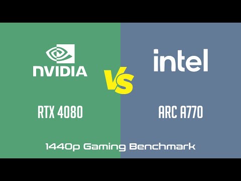 nVidia GeForce RTX 4080 vs Intel Arc A770 - Gaming Benchmark (1440p)