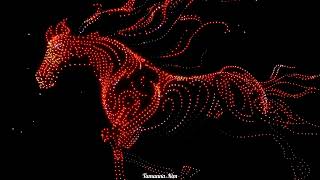 Unreal New Year In Korea   Fire Horse Drone Show At Gwangalli korea travel busan newyear2026 