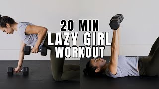 20 min Lazy Girl Full Body Dumbbell Workout