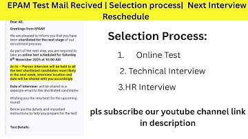 EPAM Shortlisted Mail RecivedSelection processpreparationTips|Resume shortlisting EPAMbhiringprocess