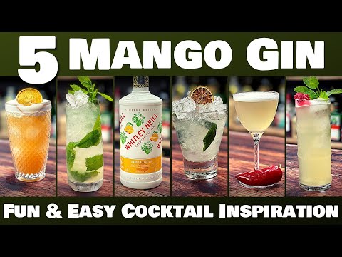 5 Nemme MANGO GIN-cocktails