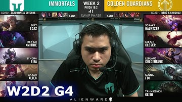 Immortals vs Golden Guardians | Week 2 Day 2 S10 LCS Spring 2020 | IMT vs GG W2D2