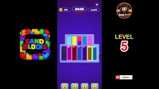Sand Blocks Level 5 Walkthrough | Sand Blocks Drop Puzzle