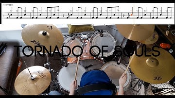 Megadeth - Tornado Of Souls - Drum Cover With TABS