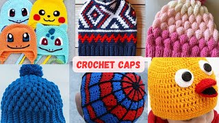 Handmade Crochet caps_Cozy Stitches: Crochet Caps DIY_Trendy crochet cap designs 2024