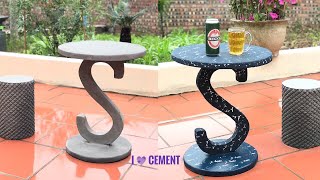 Amazing Idea. How To Make A Coffee Table From Cement. Craft Ideas For Decoration - Garden Decoration