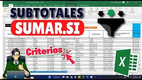 📊 SUMA SOLO LO FILTRADO en Excel con la función SUBTOTALES 🔥