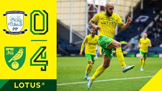 HIGHLIGHTS | Preston North End 0-4 Norwich City | Two goals each for Pukki & Dowell! 🔥